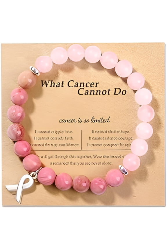 Cancer Care Gifts for Women, Natural Stone Healing Crystal Bracelets, Encouragement Gifts for Women, Men, Girls, Best Friend, Sister