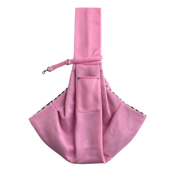 TELOLY Cat Sling,Good Ventilation Dog Carrier Sling,Provides Enough Space Dog Purse,Pink