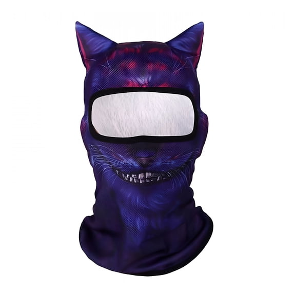 TELOLY Cat Style Ski Mask Balaclava 3D Animal Face Cover with Ears for Winter Sports Outdoor Activities Music Festivals Rave Parties Halloween Accessories And