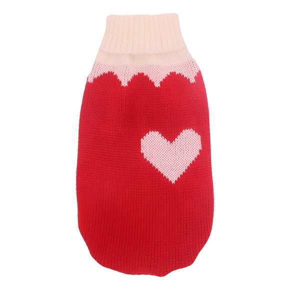 TELOLY 1Pcs Cat Sweater,Acrylic Dog Clothes Medium Sized Dog,Dog Vest,Red,L