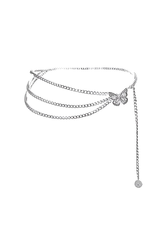 Chain Belts for Women Fashion Plus Size Waist Chain Belt Gold Silver Waist Belt Belly Chain Waist Belt Body Chain for Dress