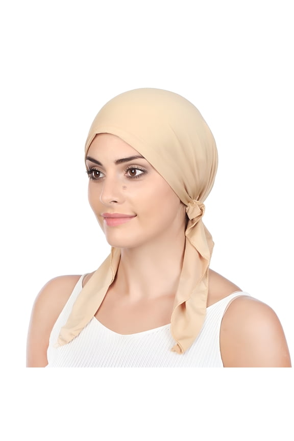 Chemo Hat Woman's Stretchy Beanie Bandana Turban Cap Wrap Headscarf for Cancer, Alopecia Hair Loss