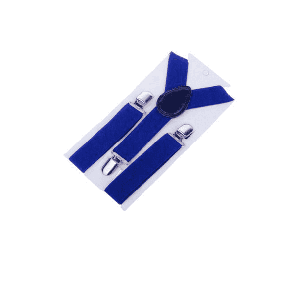 TELOLY Child Suspenders Environmentally Friendly Kids Belt Anti-Slip Adjustable Length Boys Belt,Bright Blue