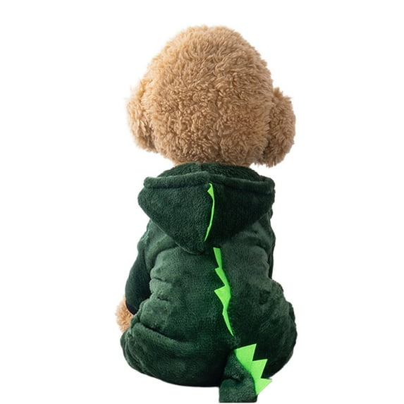 TELOLY Christmas Pet Hat,Breathable and Comfortable Fit Pet Christmas Supplies,Cozy Coral Fleece and Animal-Themed Puppy Costume,Green,S