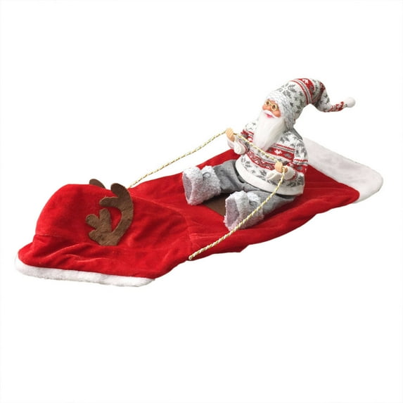 TELOLY Christmas Pet Hat,Jolly Santa Style and Plush Comfort Cats Dogs Winter Warm Hat,Adjustable and Snuggly Pet Christmas Hat,Style6,L