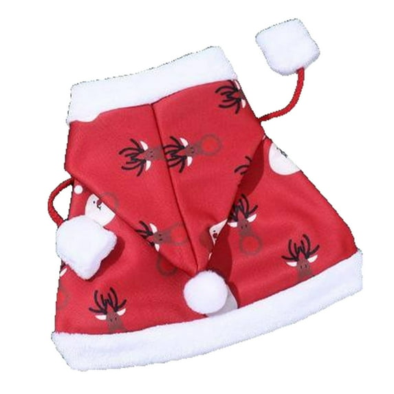 TELOLY Christmas Pet Hat,Playful Xmas Party Dogs Head Accessories,Holiday Photo Fun Cats Dogs Winter Warm Hat for Winter Celebrations,Style13,S
