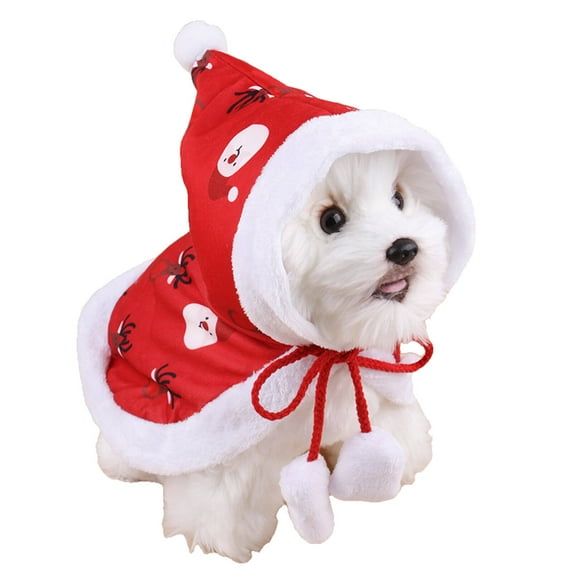 TELOLY Christmas Pet Hat,Cozy Winter Wear Pet Christmas Hat for Christmas Parties,Simple and Comfortable to Wear Pet Christmas Supplies,Style11,S