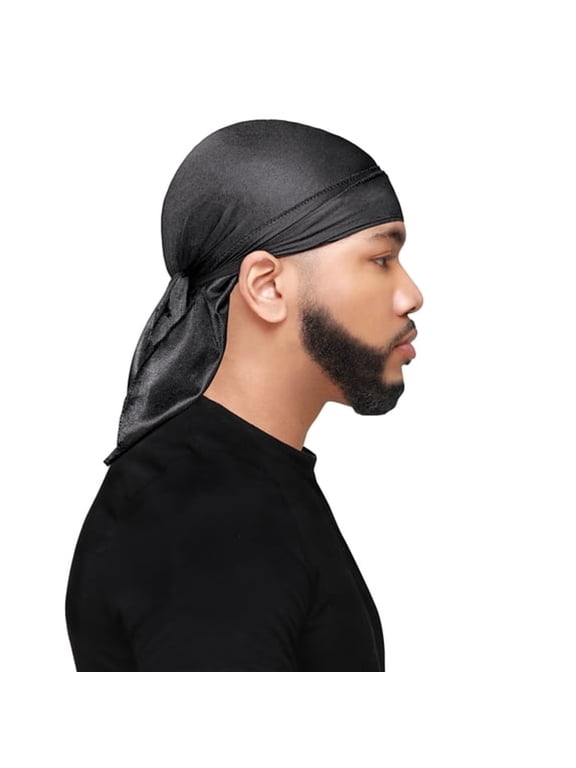 Classic Do-Rag for Men Women Sports Cycling Running Outdoor Activity Hair Protection Fashion Accessory Gift Breathable Comfortable Black