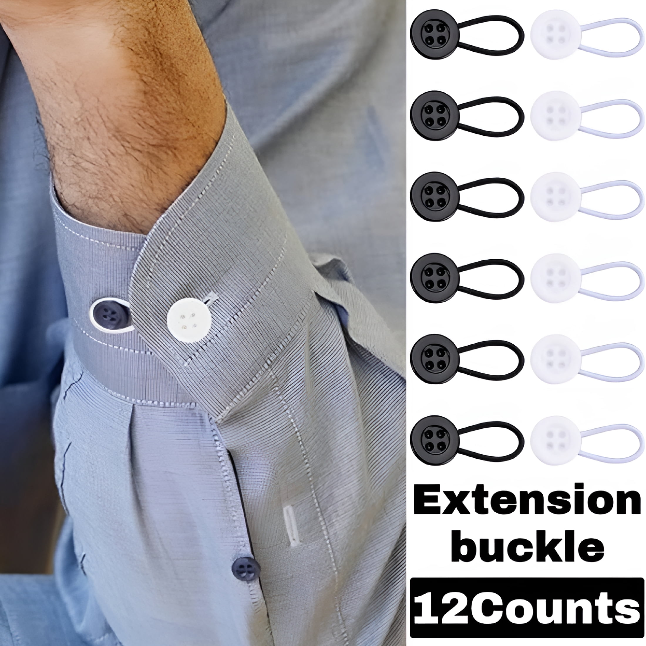 TUWAFE Soft Elastic Collar Extenders for Shirts,Tight Neck Relief ...