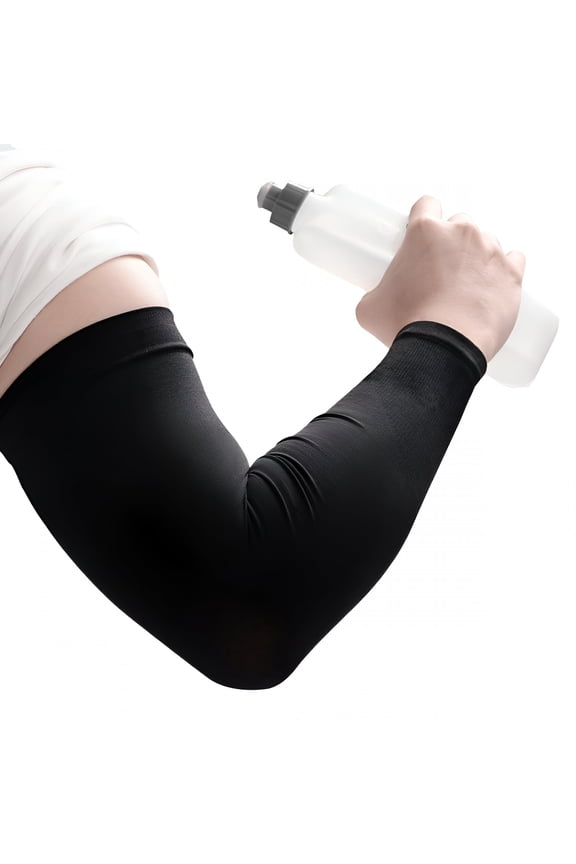 Compression Cooling UV Protection Sun Sleeves Long Arm Cover Warmers for Men Women, Outdoor Sports Running Golf Cycling Basketball Driving Fishing