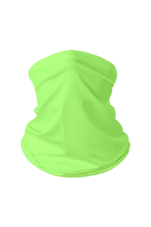Cooling Neck Gaiter Face Mask,Sun Protection Gator,Green Bandanas Windproof Bandana for Skiing,Fishing,Hiking,Cycling Fluorescent Green