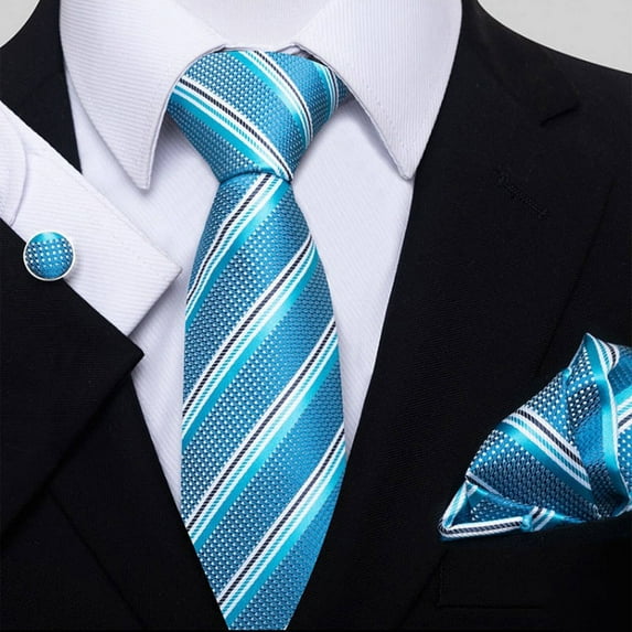 TELOLY Corporate Ties Sturdy Metal Accessories Ensure a Polished Finish Business Suit Tie 12635-Hb170