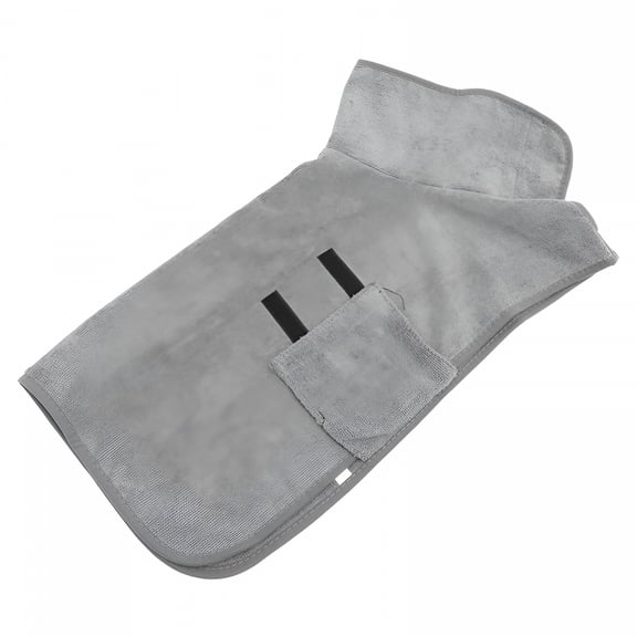 TELOLY Cotton Dog Bathrobe Puppy Drying Towel Dog Drying Coat Dog Sleeping Robe Pet Bathing Coat S Gray Dog Robe