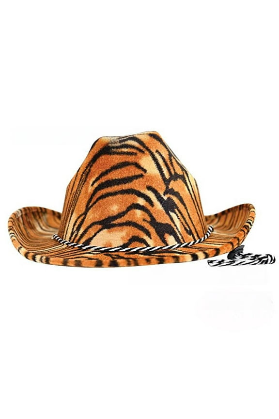 Cowboy Hat,Creative Cow Print Cowgirl Hat,Eye-Catching Animal Pattern Safari Hat for Festive Fun