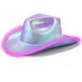 thumbnail image 1 of TELOLY Cowboy Hat,EVA Material Cowgirl Hat for Lightness,Mesmerizing LED Lights Safari Hat for Ultimate Party Vibes,Purple, 1 of 2