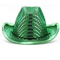 thumbnail image 1 of TELOLY Cowboy Hat,Fun Light-Up Cowgirl Hat with Flashing LEDs,Stylish Safari Hat with Full Sequin Finish, 1 of 2