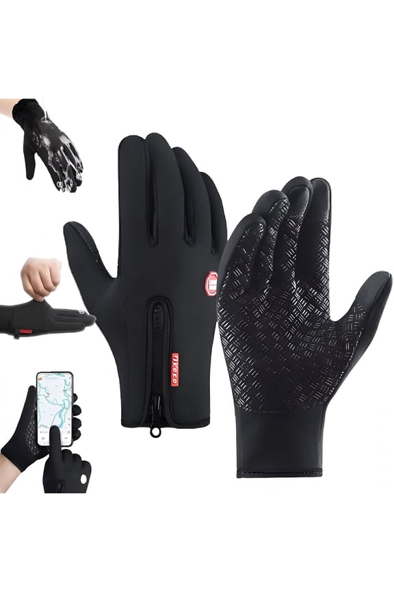 Cozy Gloves, Thermal Winter Gloves, Winter Mens Touchscreen Gloves Large Women (Black, Large)