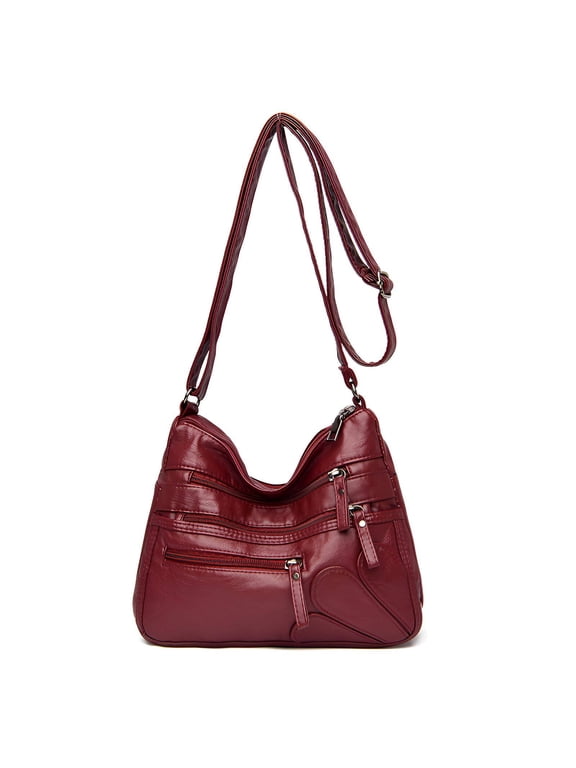 Crossbody Bags for Women,Spacious Interior Layout Womens Purses and Handbags,Easy Organized Storage Shoulder Purse,Red