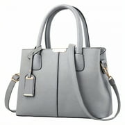 TELOLY Crossbody Bags for Women,Stylish Metal Accents Women'S Crossbody Handbags,Glossy Shine Appeal Purses for Women Clearance,Gray