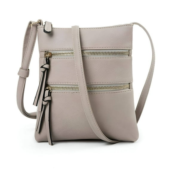 TELOLY Crossbody Purses for Women,Multi-Functional Design Small Purses for Women,Waterproof Material Purses for Women,Gray