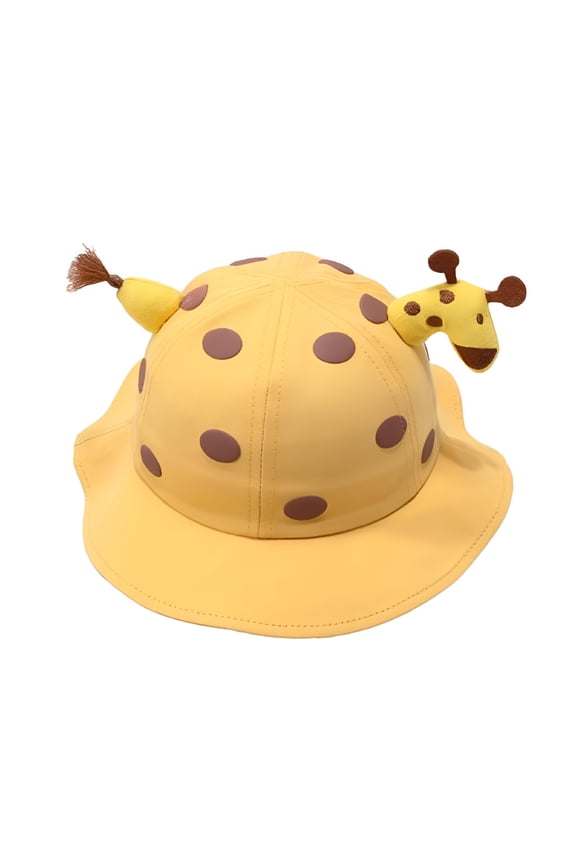 Cute Spring Summer Cartoon Giraffe Baby Bucket Hat Cotton Fisherman Hats Baby Boys Girls Sun Cap for 1-3 Years Old Baby