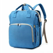 TELOLY Diaper Bag Backpack Adjustable Straps Panaleras Para Bebe Nino High-Volume Storage Swift and Light Baby Bag Style2 Blue