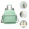 thumbnail image 1 of TELOLY Diaper Bag,13.8"*5.9"*15.7" Diaper Backpack,Large Diaper Bag With Insulated Pockets,Green, 1 of 6