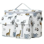 TELOLY Diaper Bag,DoesnT Dig Into the Hands Diaper Bag Backpack,Side-Pull Paper Bag Baby Diaper Bag,Style