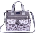thumbnail image 1 of TELOLY Diaper Bag,11.8"*5.9"*11" Crossbody Diaper Bag,Polyester Tote Diaper Bags,Gray, 1 of 5