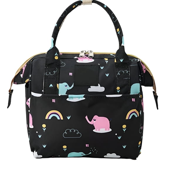 TELOLY Diaper Bag,11"*6.7"*10.2" Mom Bag,Polyester Crossbody Diaper Bag With Insulated Pockets,Style