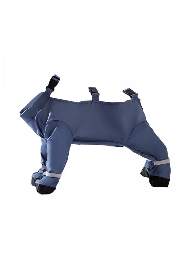 Dog Boots Leggings Waterproof Dog Pants Anti-Slip Dog Shoes Pet Paws Protector - Proof Dog Outdoor Walking Running Hiking Booties (Blue, Xl)