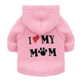 thumbnail image 1 of TELOLY Dog Clothes,Breathable Comfort Dog Jacket,Soft Fleece Material Soft Touch Fabric Dog Sweatshirt,Pink,Xs, 1 of 4
