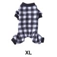 thumbnail image 1 of TELOLY Dog Clothes,Breathable Pet Pajamas,Prevents Mess Elastic Design Dog Onesie,Black White,Xl, 1 of 4