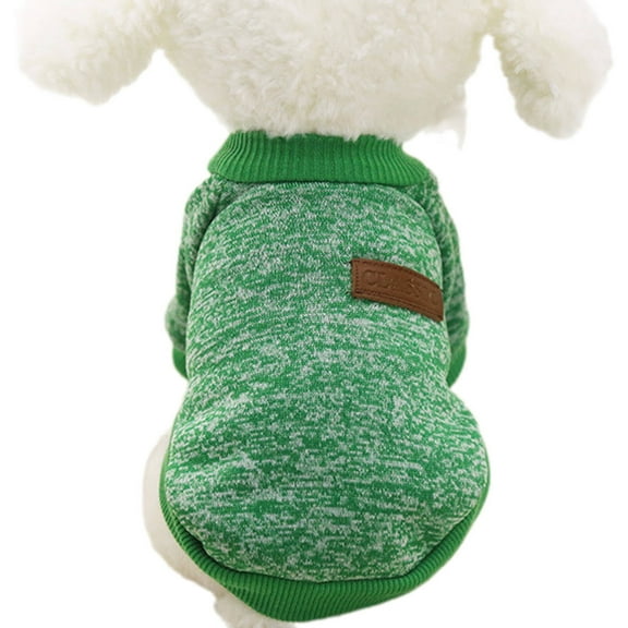 TELOLY Dog Clothes Comfort-Fashion Fusion Dog Coat Easy-On Style Cute Dog Outfit XXL Green