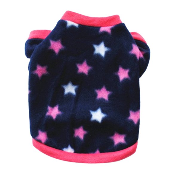 TELOLY Dog Clothes,Effective Wind Block Dog Jacket,Prevents Tightness Enhances Comfort Dog Sweatshirt,Star,M