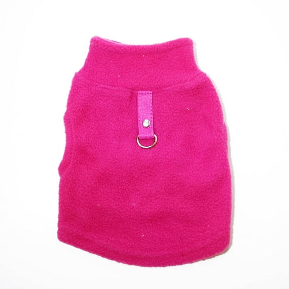 TELOLY Dog Clothes,Flexible Movement Dog Jacket,Windproof Stylish Look Dog Sweatshirt,Magenta,M,Chest Girth 16.5-17.3In
