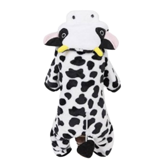 TELOLY Dog Clothes,Precise Tailoring Pet Pajamas,Skin-Friendly Material Comfortably Fits Pet鈥橲 Skin Pet Hoodies,Cow Print,S