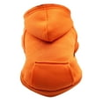 thumbnail image 1 of TELOLY Dog Clothes,Simple and Fashionable Cat Onesie,Comfortable Fit Fleece Warming Material Dog Sweatshirt,Orange,L, 1 of 4