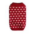 thumbnail image 1 of TELOLY Dog Clothes,Slim Fit Design Dog Sweaters,Comfortable and Non-Irritating Acrylic Blend Material Dog Sweatshirt,Red,Xl, 1 of 4