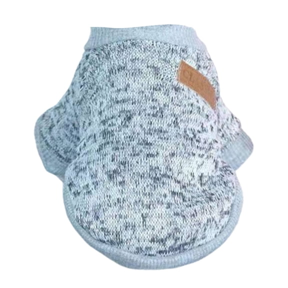 TELOLY Dog Clothes,Snug Fit Dog Clothes for Small Dogs,Resists Cold Body-Hugging Design Dog Sweatshirt,Grey,S