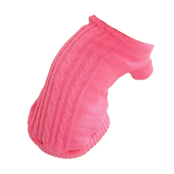 TELOLY Dog Clothes Stretchy and Lightweight Dog Sweaters,Comfortable Fit Thick and Warm Dog Sweatshirt,Pink,Xxxs