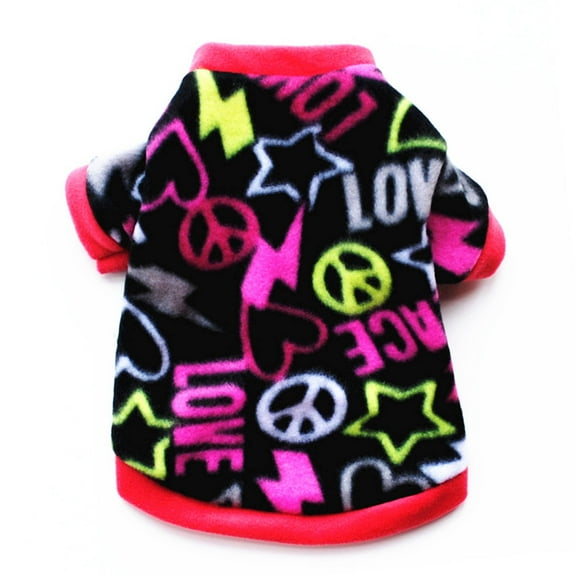 TELOLY Dog Clothes,Thick Material Dog Jacket,Effective Wind Block Fleece Warmth Dog Sweatshirt,Xs