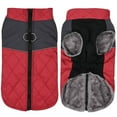 thumbnail image 1 of TELOLY Dog Clothes,Traction Ring Design Dog Jacket,Soft Inner Lining Warmth Pet Costumes,Burgundy,Xl, 1 of 4