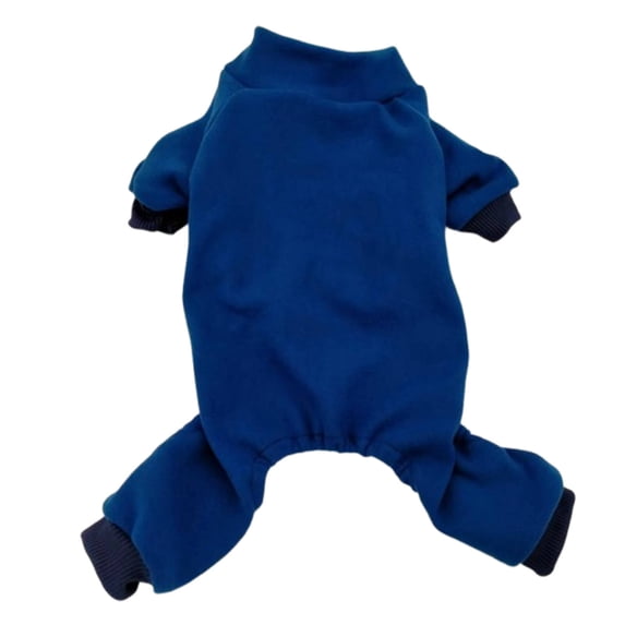 TELOLY Dog Clothes,Velvet Material Dog Sweatshirt,Warm Inner Layer All-Around Care Dog Clothes for Small Dogs,Blue,Xxxl