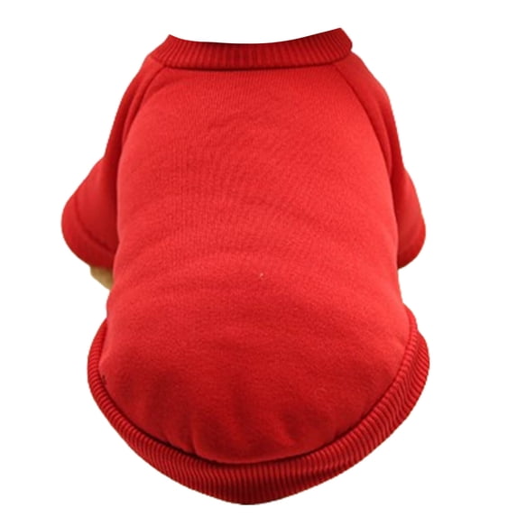 TELOLY Dog Clothes,Warm and Cozy Dog Clothes for Small Dogs,Comfortable Fit Fashionable Style Dog Sweatshirt,Red,Xs
