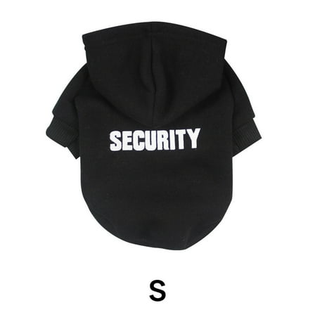 TELOLY Dog Clothes,Wind-Resistant Dog Jacket,Comfortable Fit Soft Fleece Fabric Dog Sweatshirt,Black,S