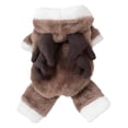 thumbnail image 1 of TELOLY Small Dog Coat - Clearance! 3D Elk Design Coral Fleece Dog Coat for Small & Medium,Brown,Xl, 1 of 7