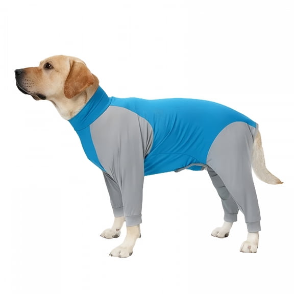 TELOLY Dog Onesie Surgery Recovery Suit for Large Medium Bodysuit Dogs Pajamas Full Body for Shedding, Prevent Licking, Wound Protection