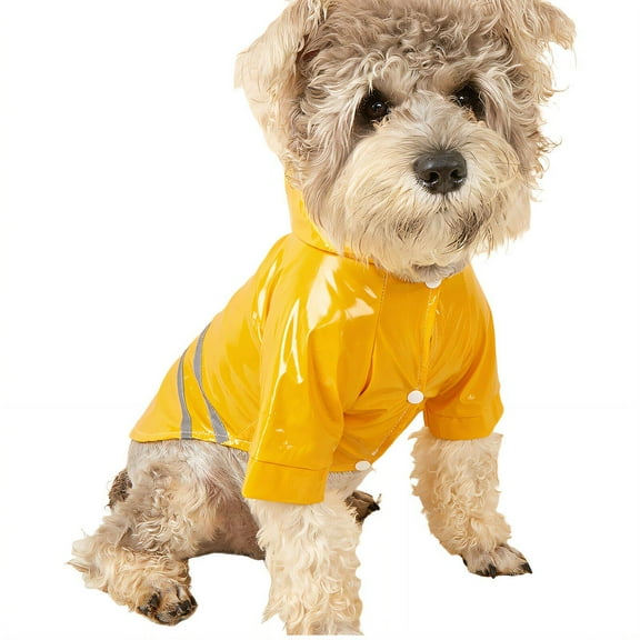 TELOLY Dog Raincoat,Waterproof Coating Waterproof Dog Coat,Keeps Pet Dry in All Conditions Dog Coats,S