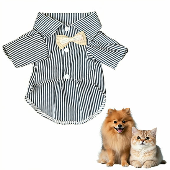 TELOLY Dog Shirt,Polyester Dog Shirts,Walk Choice Dog Costume,Grey,S